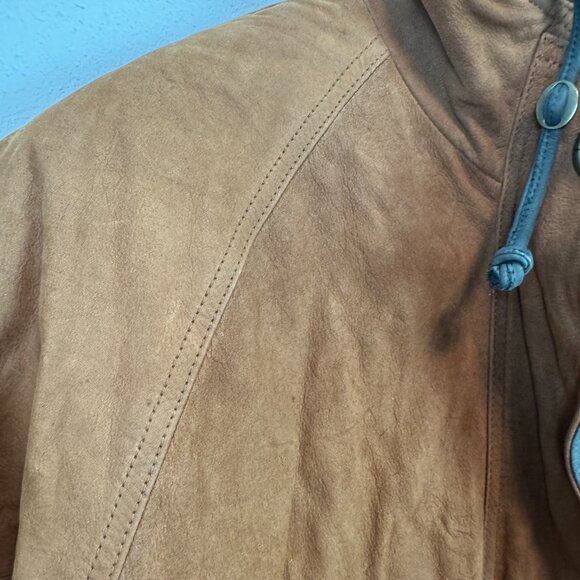 VTG Global Identity G-III Leather Jacket Medium Brown Chore Barn Coat Hunting - Picture 9 of 16